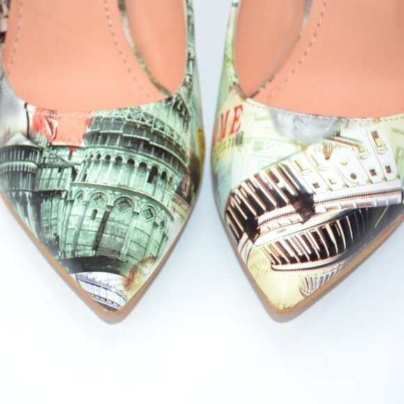 Vogue Magazine Marylin Monroe British Jack Red Blue Europe Heels Stilettos 7 - Picture 6 of 9